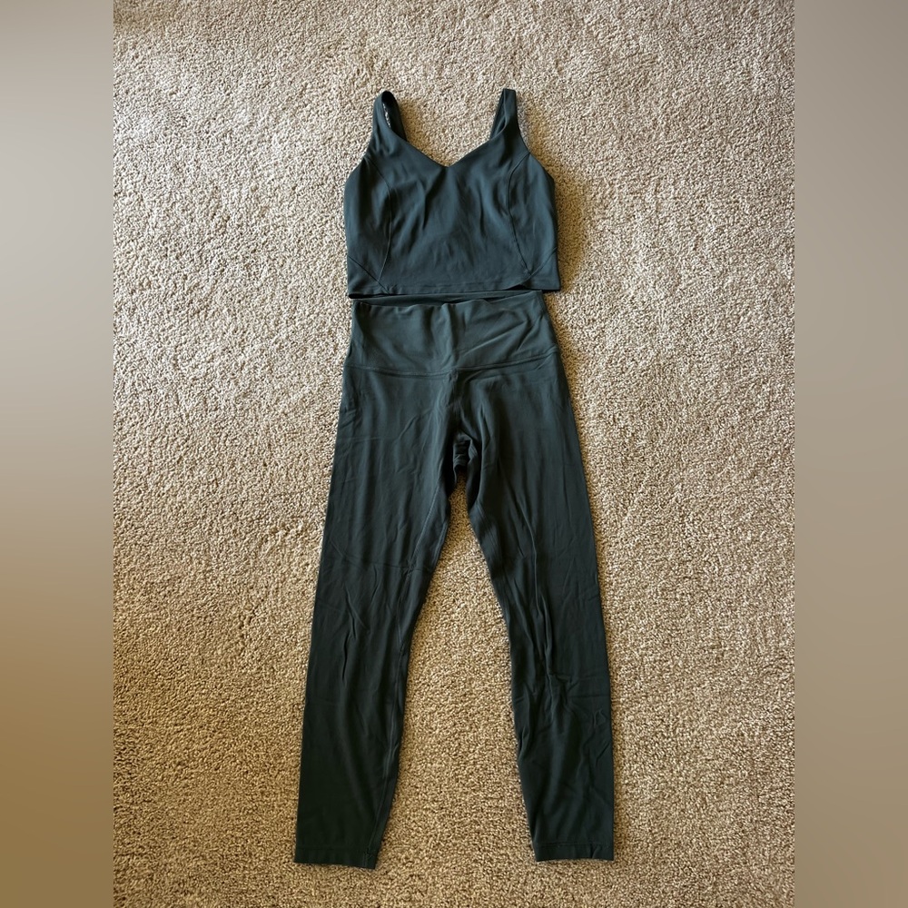 Lululemon Align Set in Moss Green, Size 8